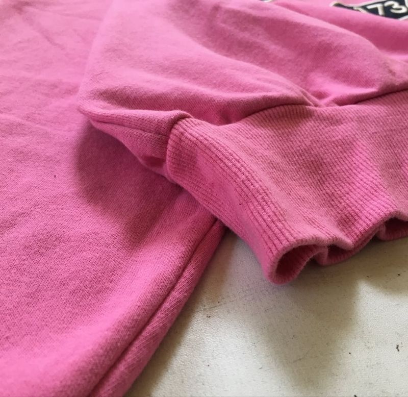 Embroidery Crop Crewneck Pink, foto 4