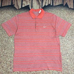 kaos polo shirt striped NIKE GOLF kaos kerah salur casual