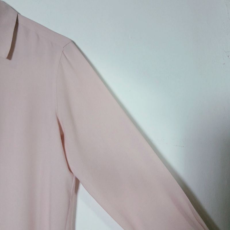 Kemeja Rayon Pink Uniqlo, foto 3