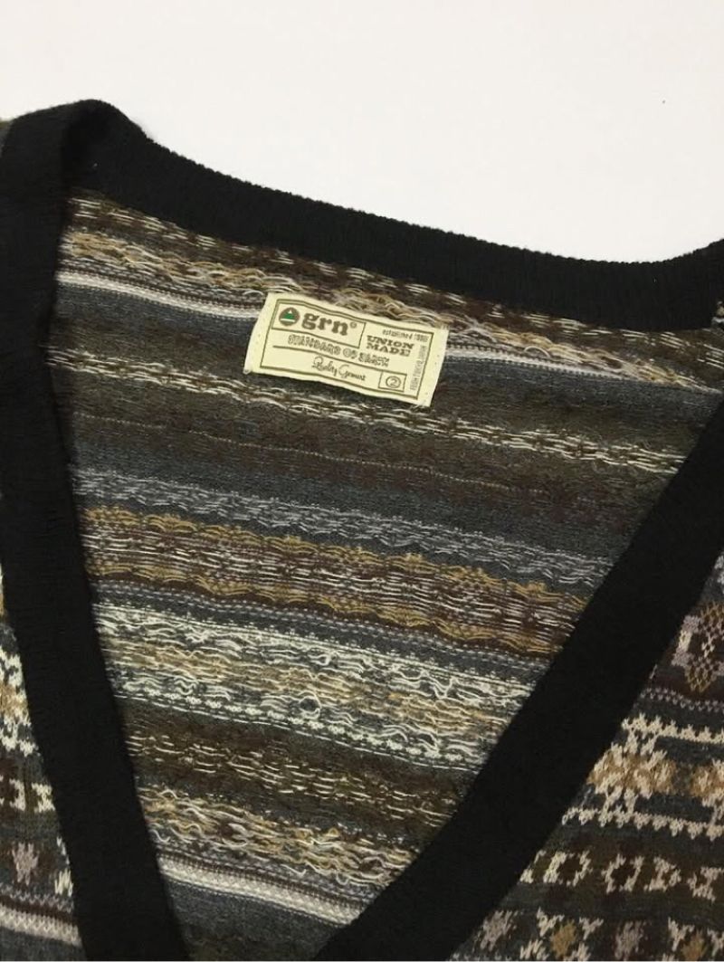 CARDIGAN KNIT DOUBLE POCKET BY GRNJPN, foto 3