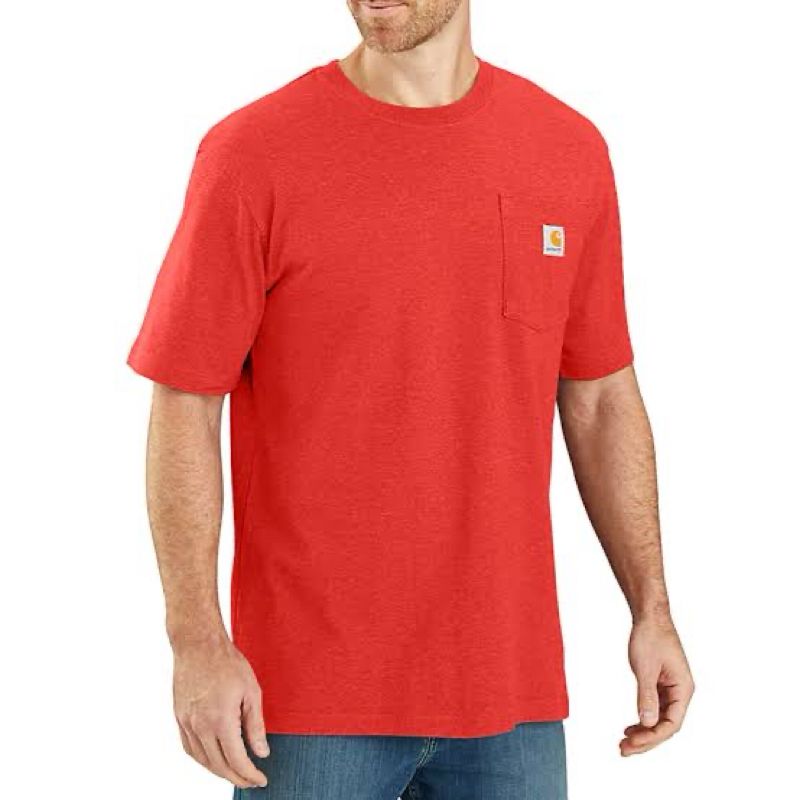 Tshirt carhartt pocket merah, foto 5
