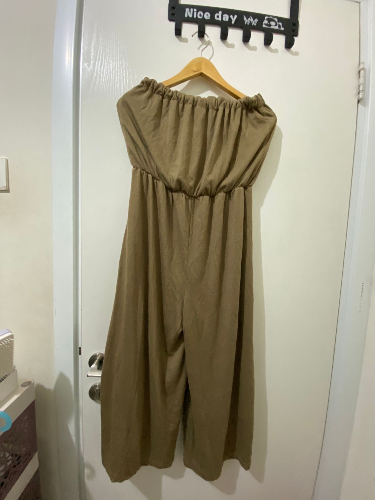 Casual Jumpsuit Wanita tan