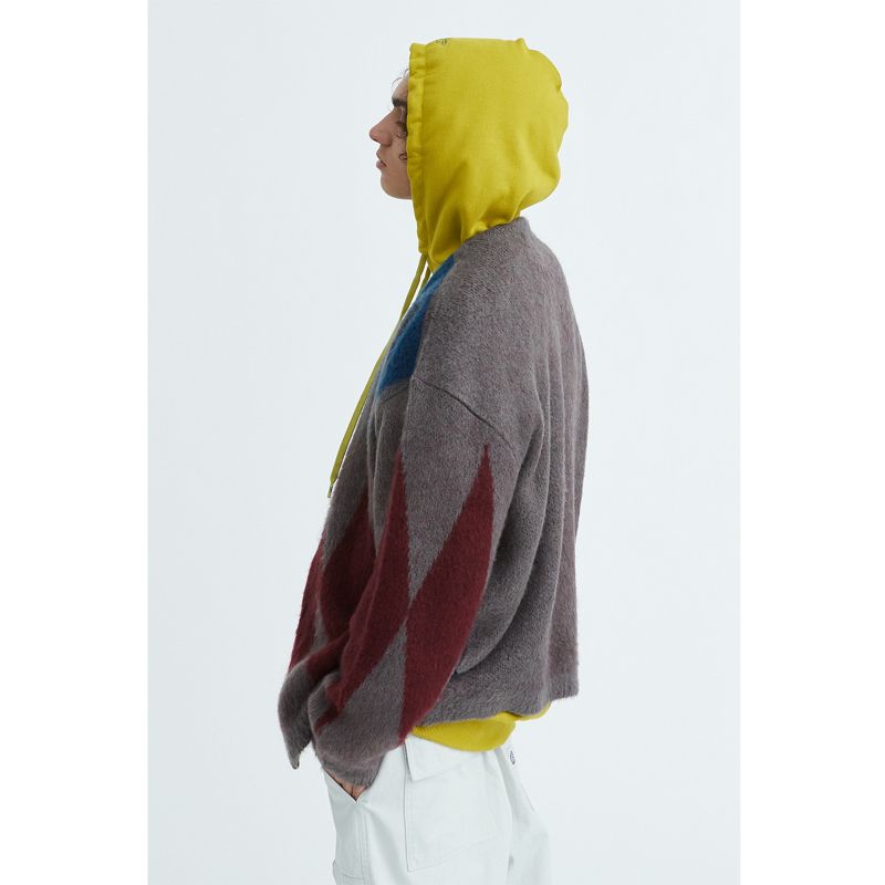 LMC Mohair Argyle Cardigan, foto 5