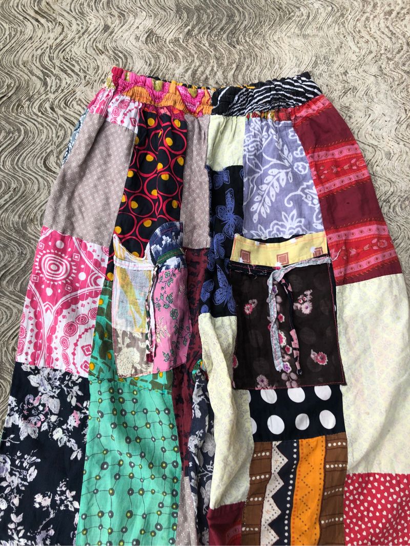 Vintage Patchwork Hippie/Boho Style Long Pants, foto 4