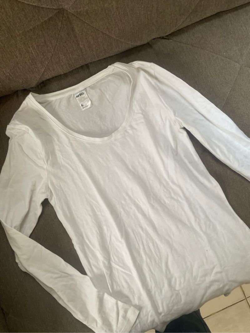 Anko long sleeve white shirt, foto 2