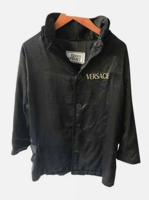 Vintage 1991 Gianni Versace jacket Font Big Logo mixed mater