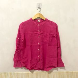 Kemeja Pink Fushia Lengan Panjang