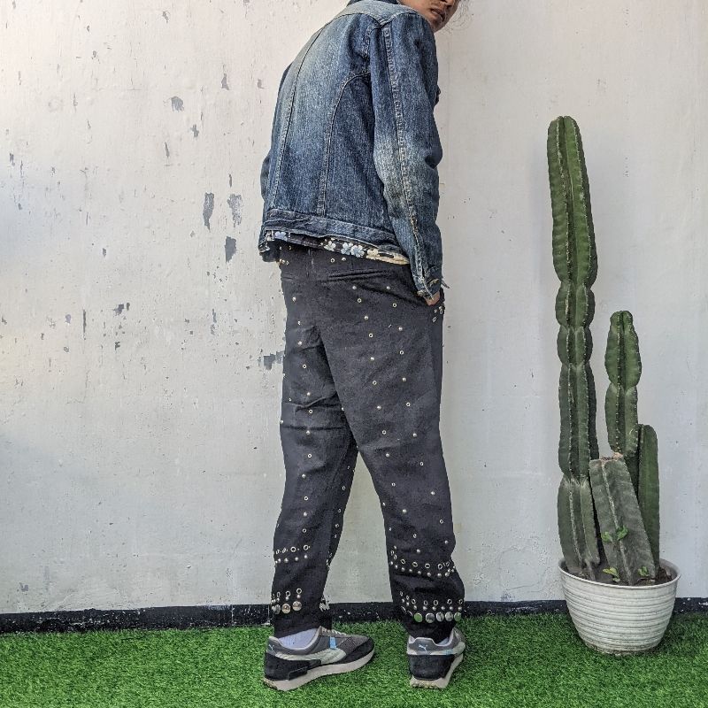 CELANA DENIM PUNK UNBRAND, foto 2