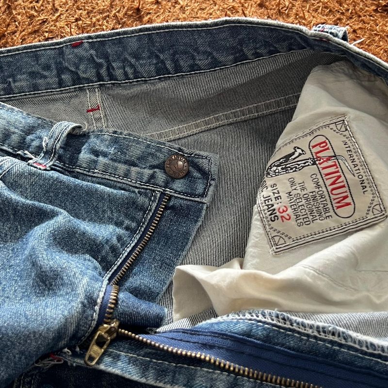 Platinum Jorts Multipocket Jeans Denim Pants Celana, foto 3