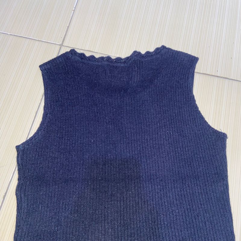 Vest Dark Blue Renda, foto 5