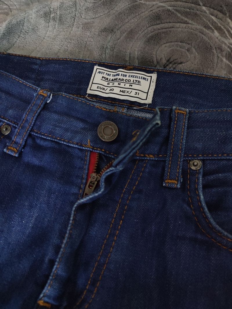 Celana Pull&Bear jeans denim blue indigo, foto 3