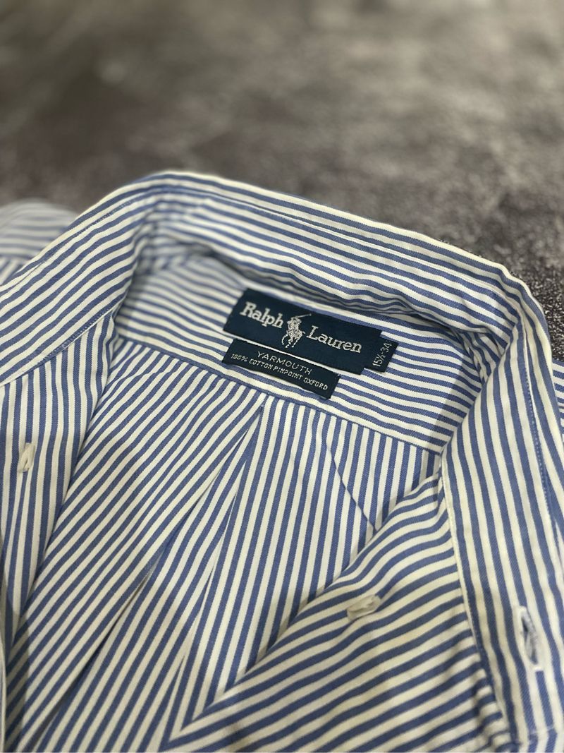 KEMEJA RALPH LAUREN SALUR BIRU, foto 6