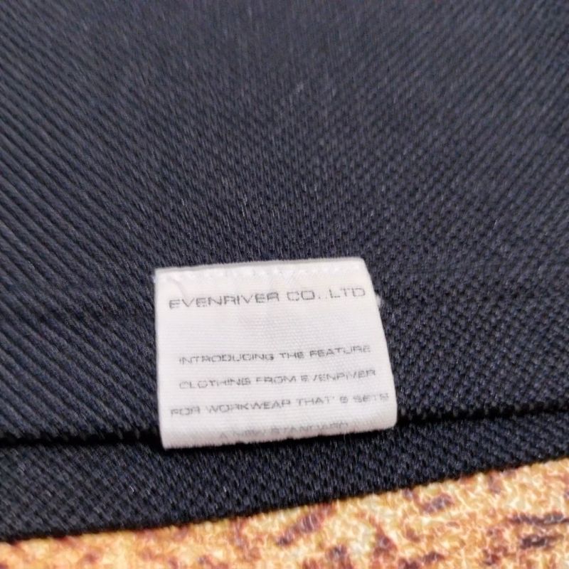 kaos polo pria pocket tee EVENRIVER kaos kerah hitam patch, foto 5