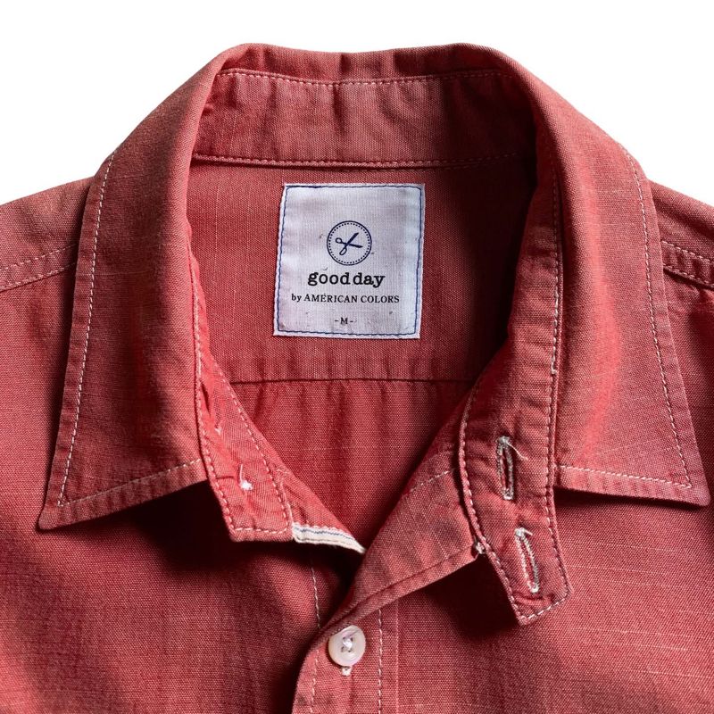 Good Day Red Salmon Chambray Shirt, foto 2