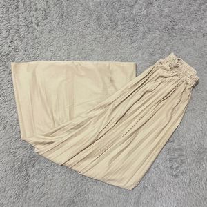 rok plisket coklat susu