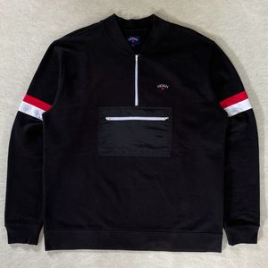 Noah NYC Quarter Zip Sweatshirt Black