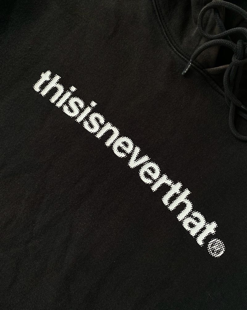Thisisneverthat Pixel Logo Hoodie Black, foto 2