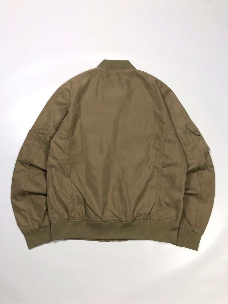 Y2K Bomber jacket Pria tan, foto 5