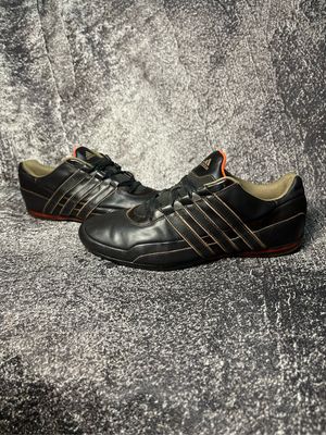 Adidas hommes/fils vintage dark brown leather
