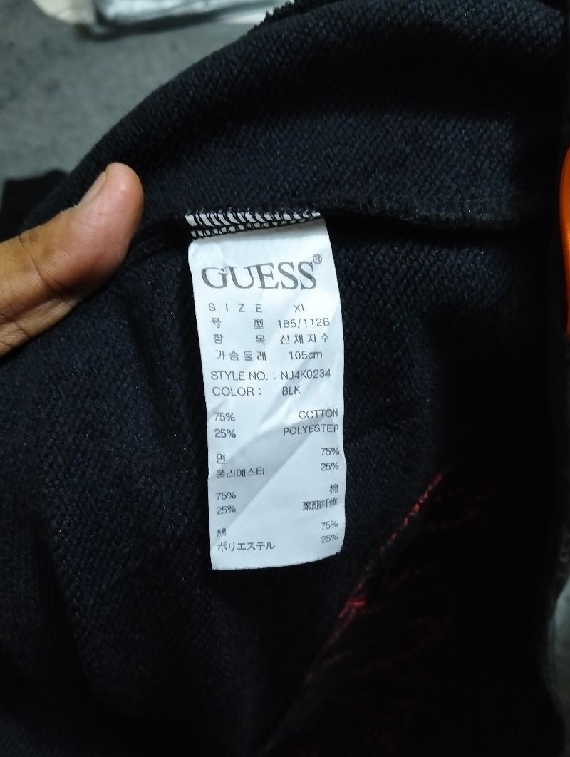Hoodie Guess Hitam, foto 5