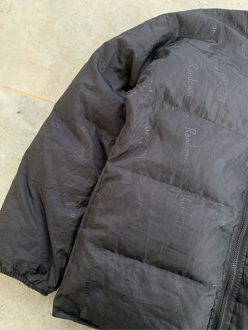 Vintage Rondown Black Puffer Liner Zip Jacket, foto 4