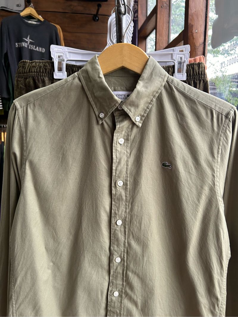 Kemeja Lacoste Green Army Second Original, foto 2