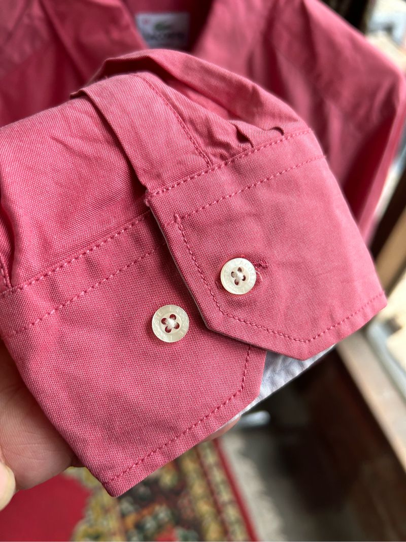 Kemeja Lacoste Pink Second Original, foto 6