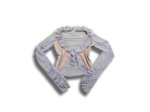 outer cardi mezh ruffle fairycore coquette vintage y2k