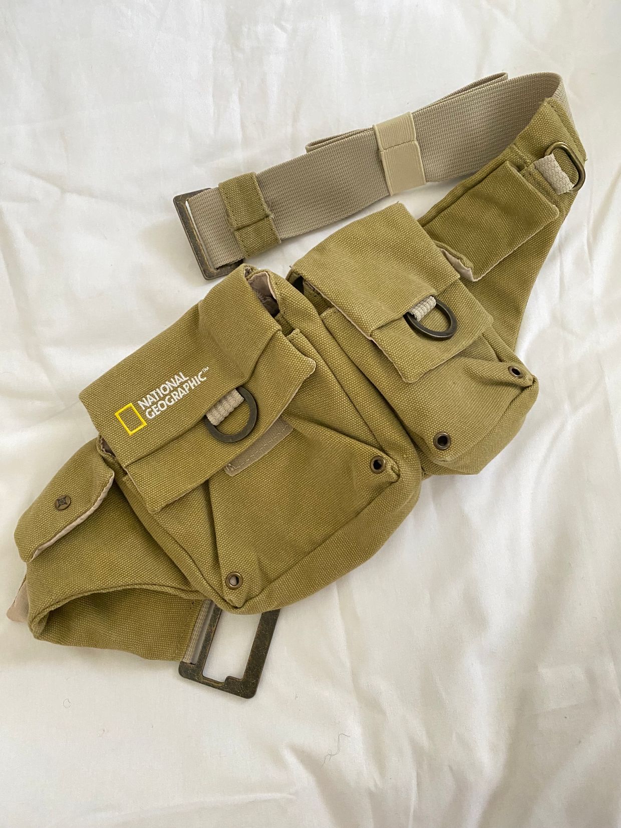 National Geographic Vintage Casual Bag Pria khaki