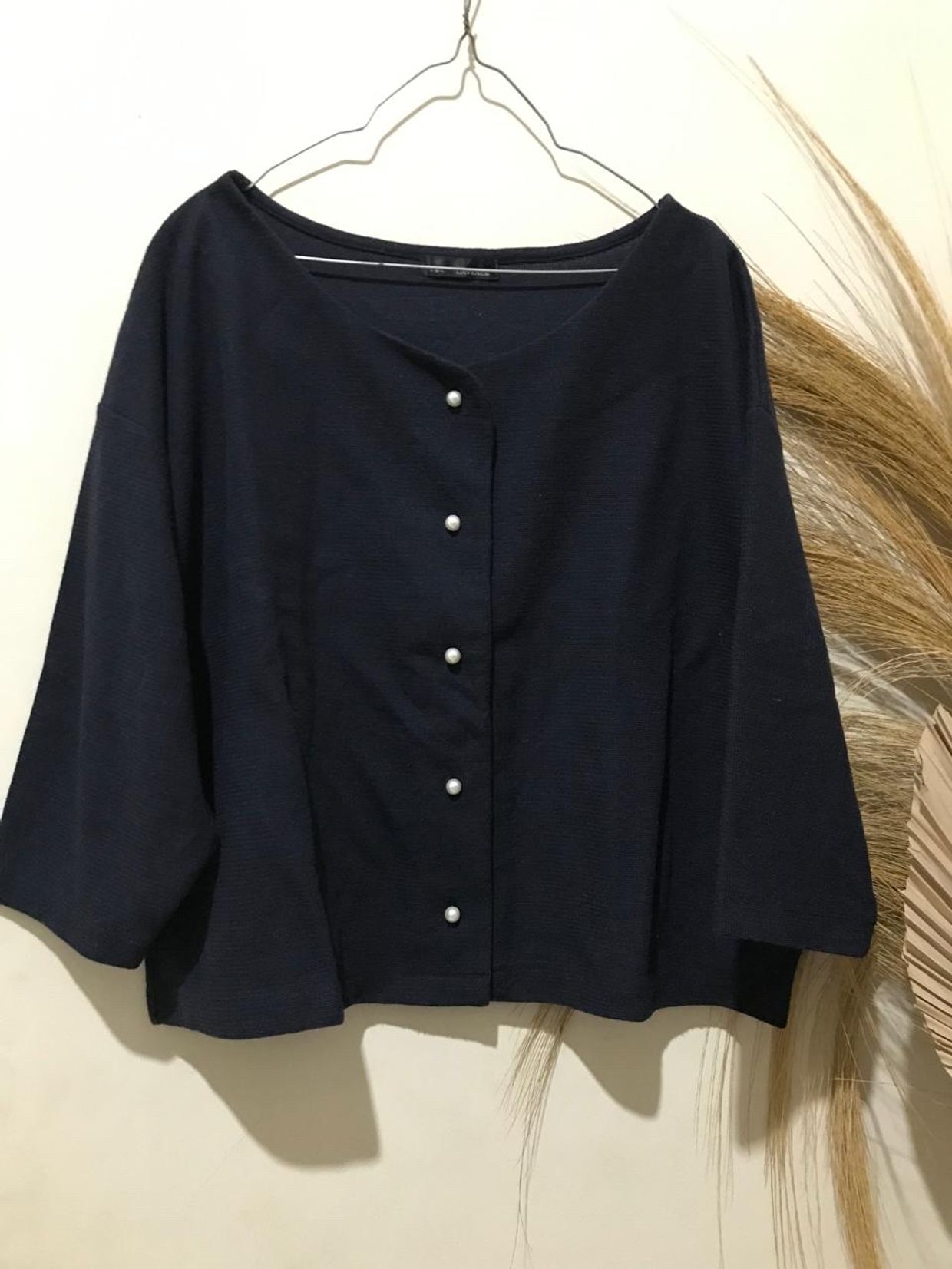 Minimalist Casual Cardigan Wanita black
