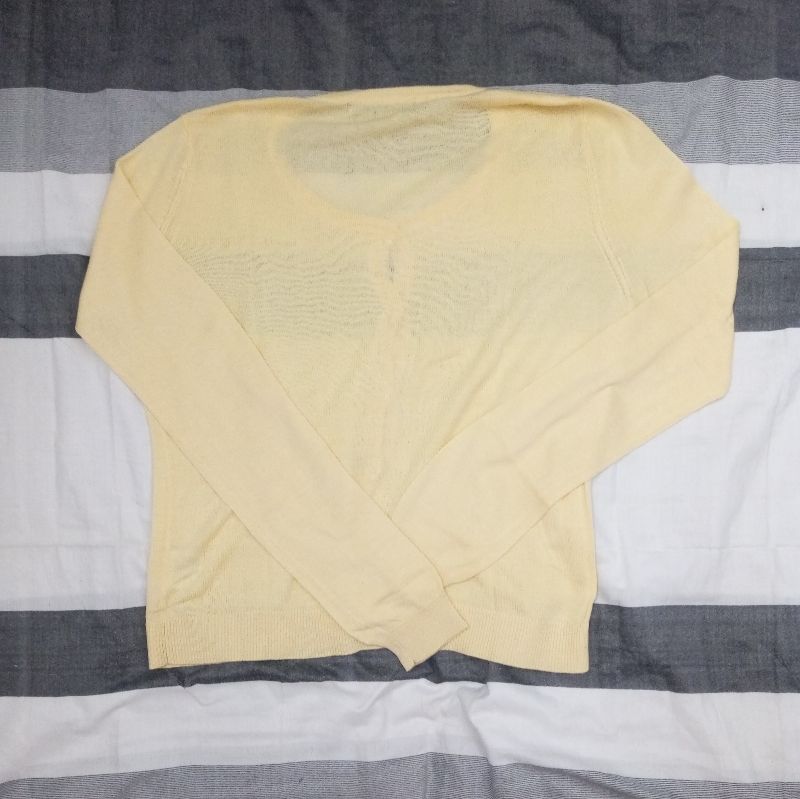 Soft Lemon Yellow Knit Cardigan, foto 4