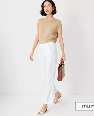 Ann Taylor The Pencil Sailor Pant in Linen Twill