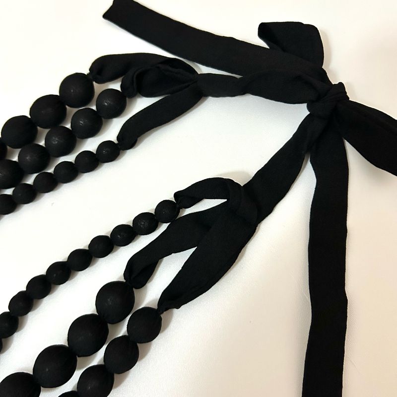 Fabric Covered Bead Necklace, foto 4