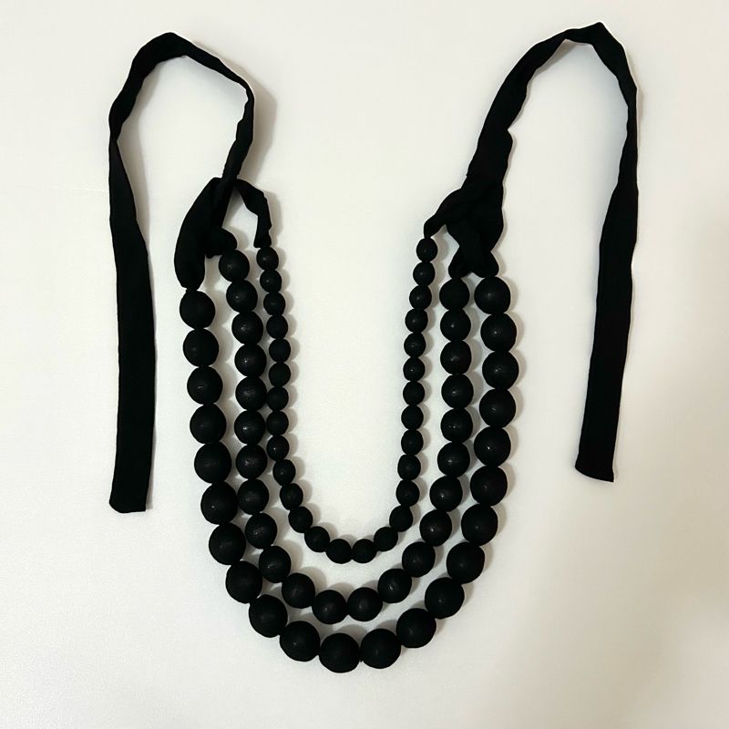 Fabric Covered Bead Necklace, foto 6