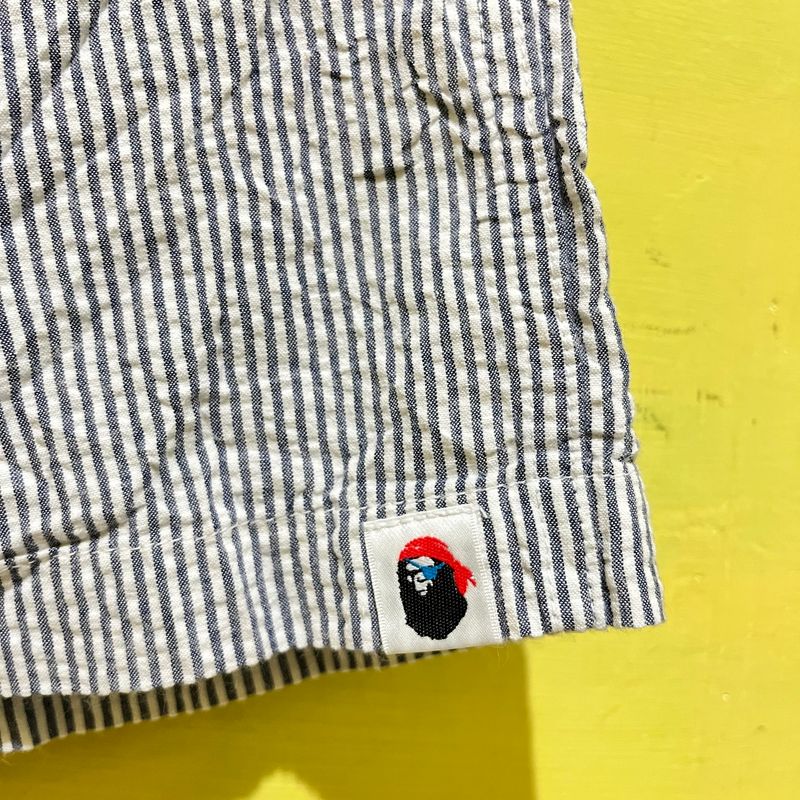 A Bathing Ape Casual Short Pria white blue, foto 2