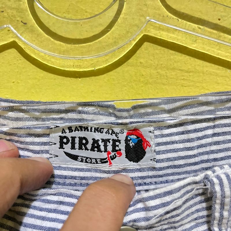 A Bathing Ape Casual Short Pria white blue, foto 3