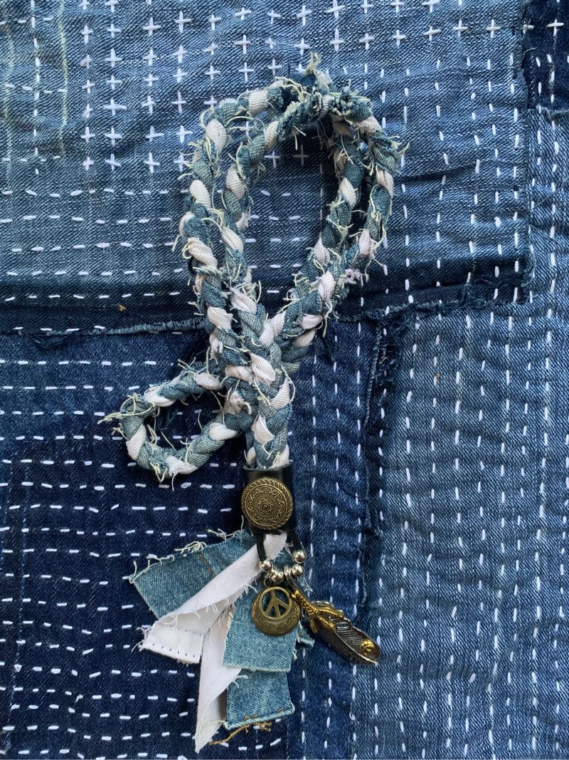 Boro tie necklace vintage, foto 2