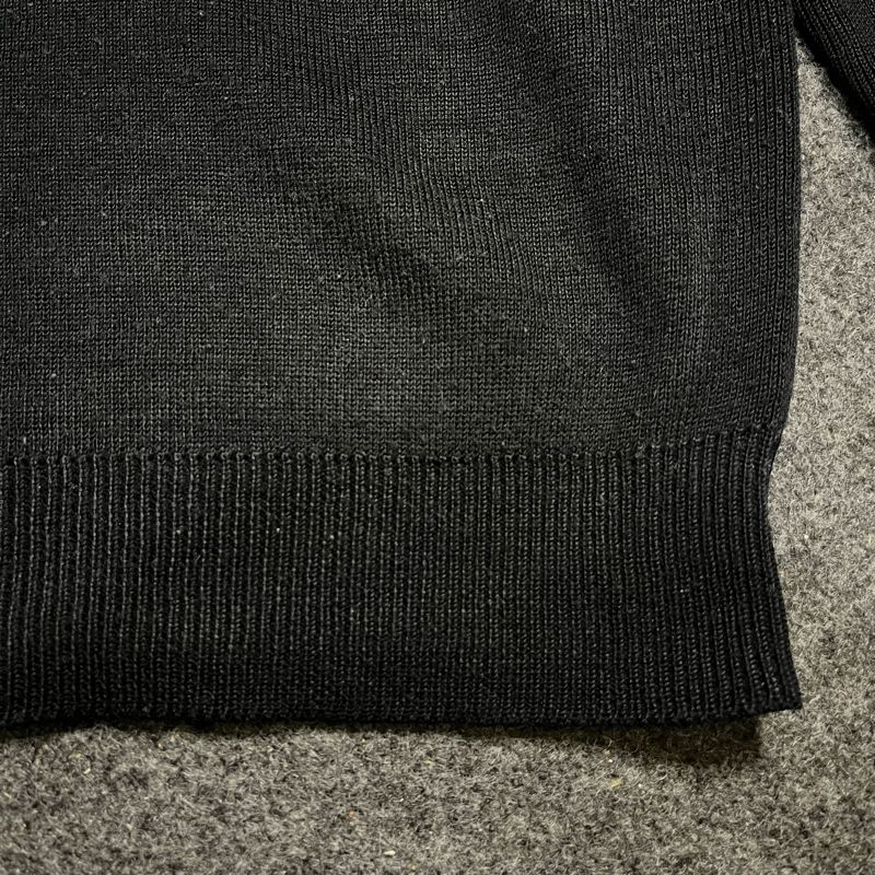 knit turtle neck rajut hitam black tebal, foto 4