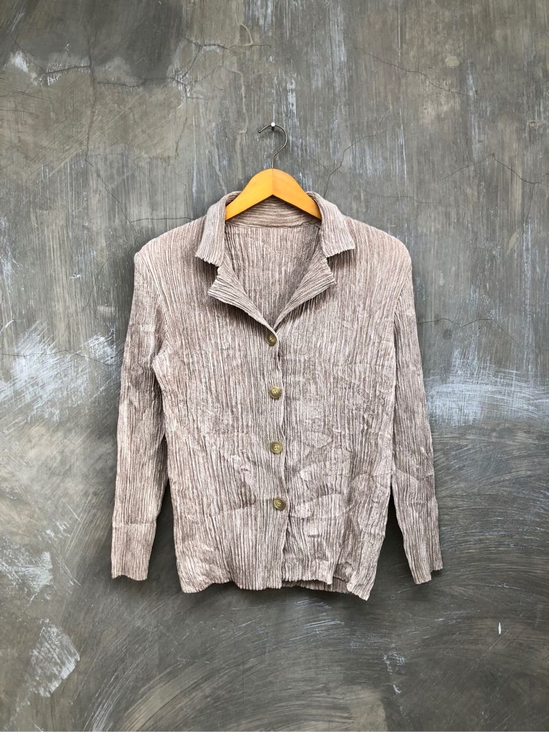 Spechio Pleats Button Up Issey Miyake Style, foto 5