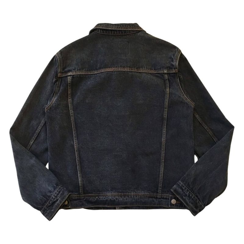 Trucker denim crop jacket charcoal washed, foto 5