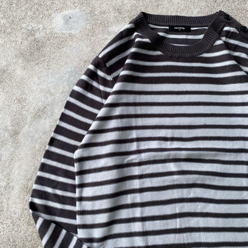MIND BRIDGE STRIPE KNIT SWEATER, foto 2