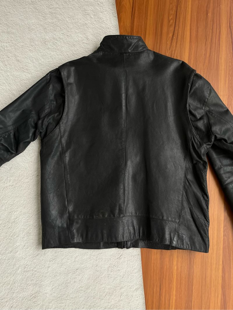 Biker Jacket Leather Yamaha Vtg, foto 7