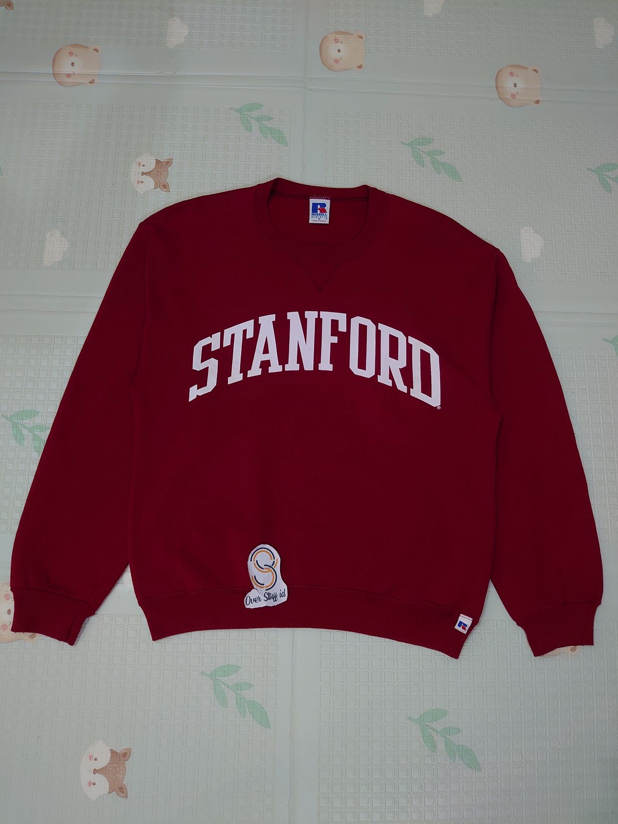 Russell Athletic Vintage Streetwear Sweatshirt Pria burgundy