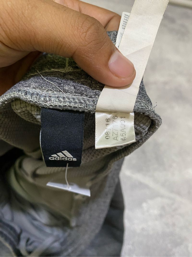 Adidas trackpants abu hitam-putih, foto 4