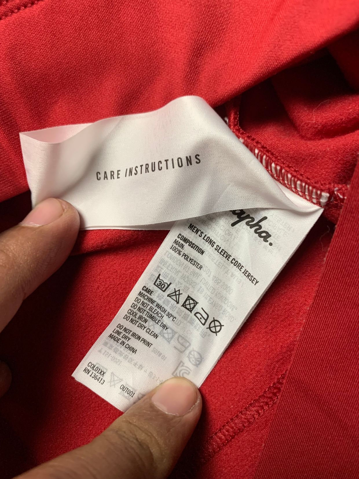 Rapha Luxury Sportswear Jersey Pria red, foto 5