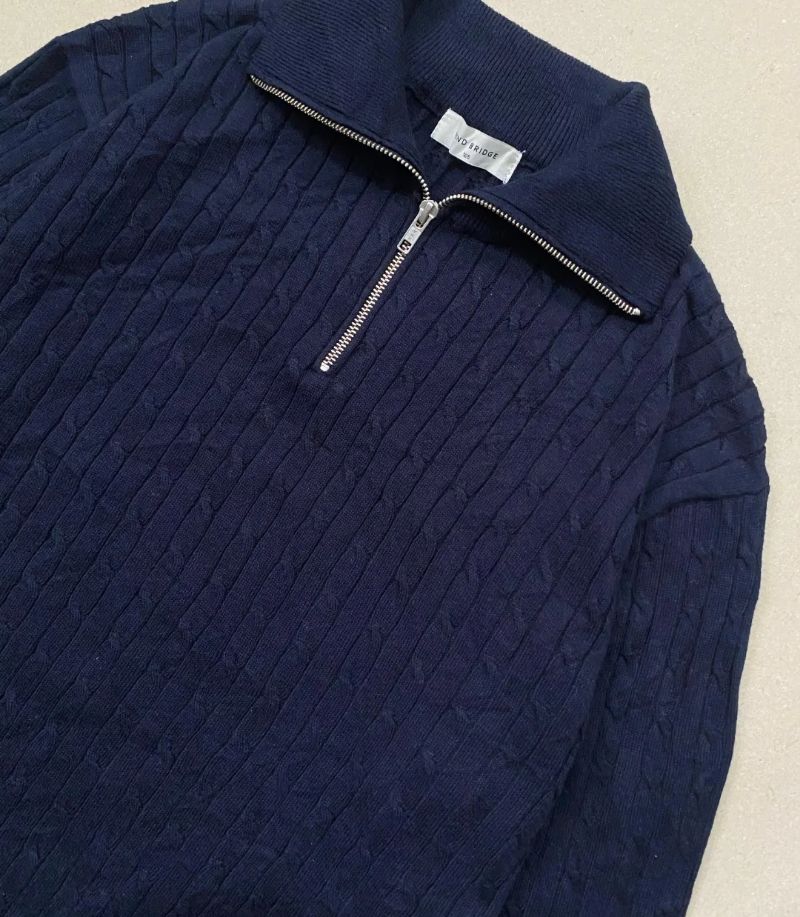 Halfzip knit kepang, foto 2