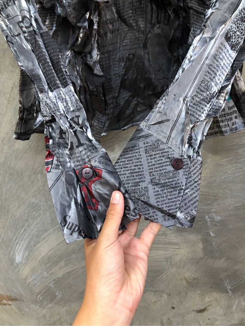 Y2K Unknown Japanese Shimmer Button Up, foto 7