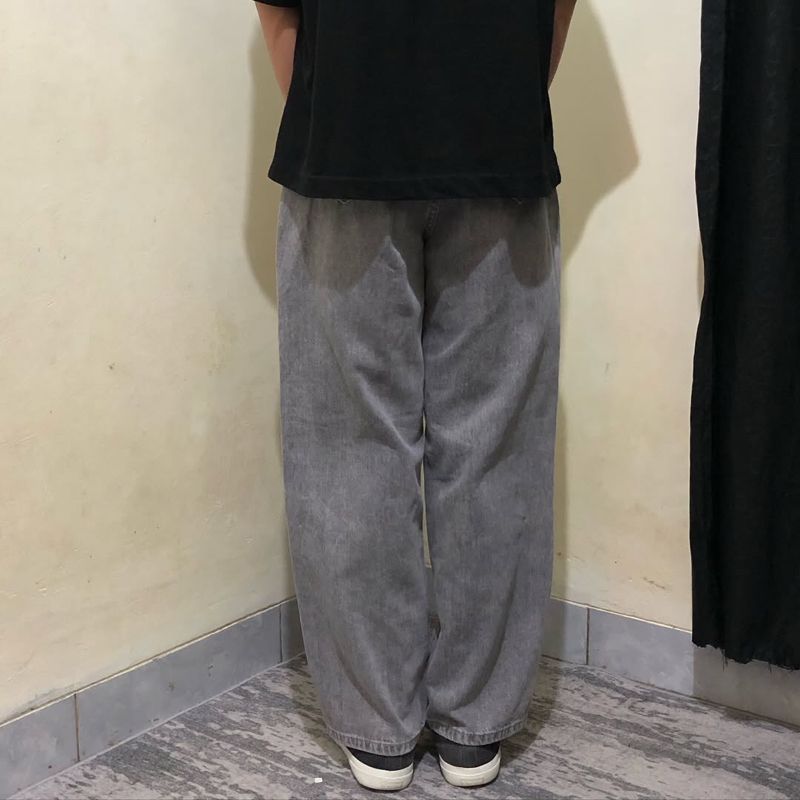 &denim grey washed loose jeans, foto 2