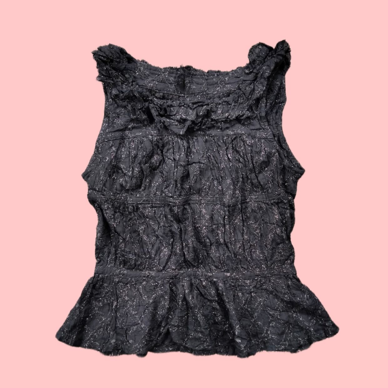 Anna Black Ruched blink Top 81, foto 3