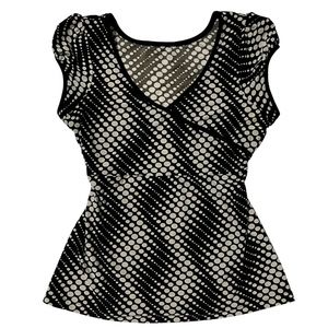 polkadot fitted top